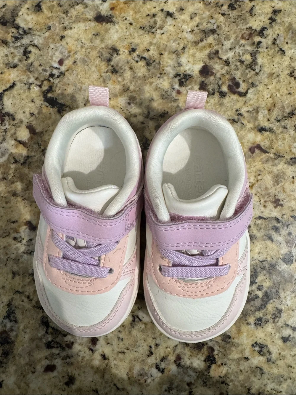 Kids Shoe Lot: Pink & Light Purple Casual Sneakers and Glitter Jelly Sandals
